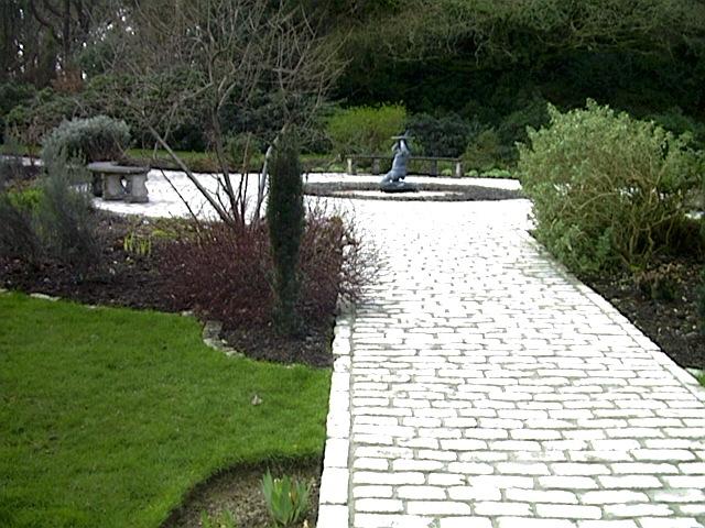 New cobbles in Formal garden