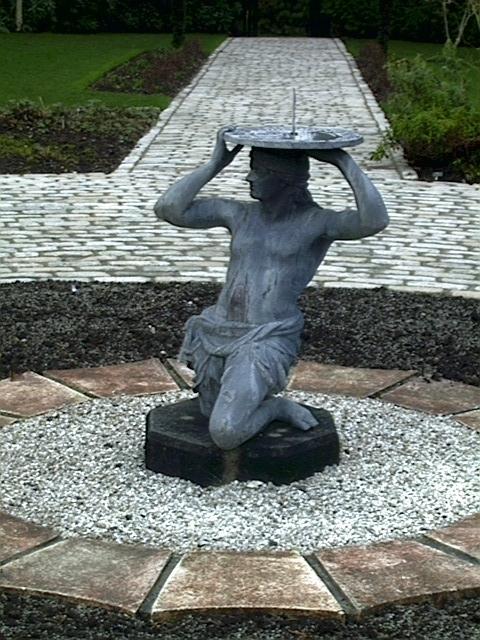 Statue of slave in Formal garden